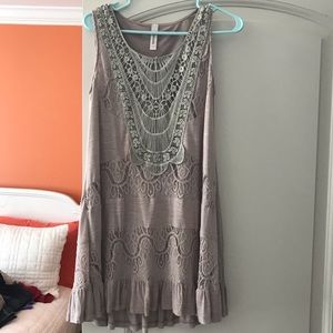 Yahada boutique dress, small, gray and fully lined